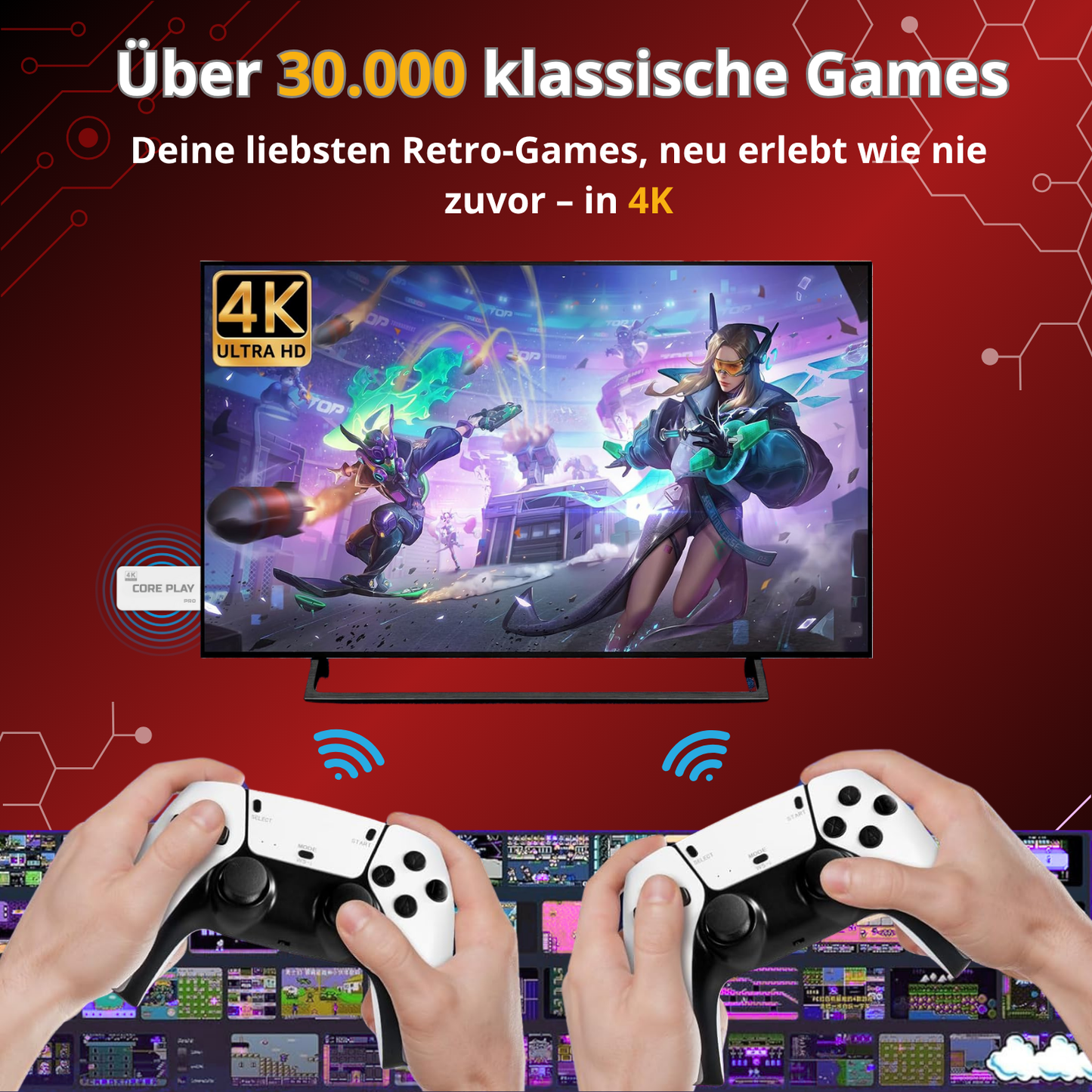 CorePlay Stick™ | 30.000 Legendäre Games in einem Leistungsstarken Stick